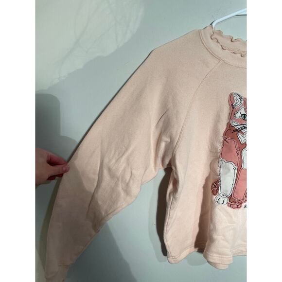 Teddy‎ Fresh Don’t Touch Me Pink Cat Sweatshirt - Picture 4 of 10